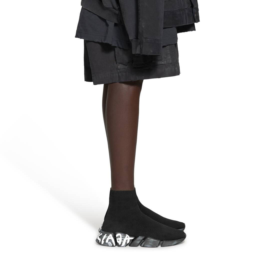 Men’s Speed 2.0 Graffiti Recycled Knit Sneaker  in Black - Image 8